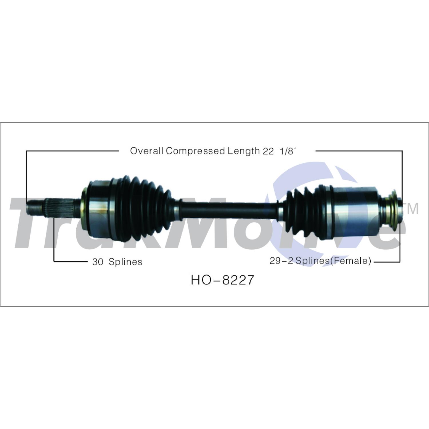 TrakMotive HO8227 - CV Axle Shaft TrakMotive HO8227 CV Axle Shaft product image 1 of 3