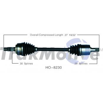 2005 Honda Odyssey CV Axle Shaft Front Left TrakMotive HO8230 image 1 of 3
