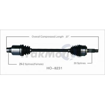 2010 Honda Odyssey CV Axle Shaft Front Right TrakMotive HO8231 image 1 of 3
