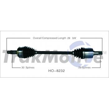 2010 Honda Odyssey CV Axle Shaft Front Left TrakMotive HO8232 image 1 of 3
