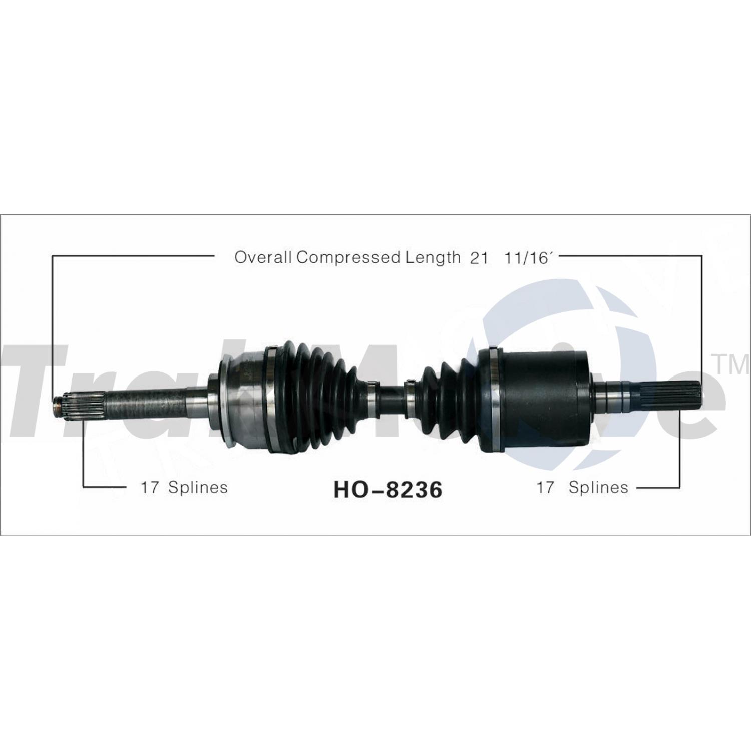 TrakMotive HO8236 - CV Axle Shaft TrakMotive HO8236 CV Axle Shaft product image 1 of 3