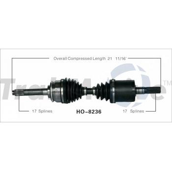 1995 Isuzu Pickup CV Axle Shaft Front Right TrakMotive HO8236 image 1 of 3