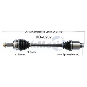 2005 Honda Pilot CV Axle Shaft Front Right TrakMotive HO8237 image 1 of 3