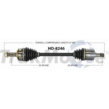 2010 Acura TL CV Axle Shaft Front Left TrakMotive HO8246 image 1 of 3