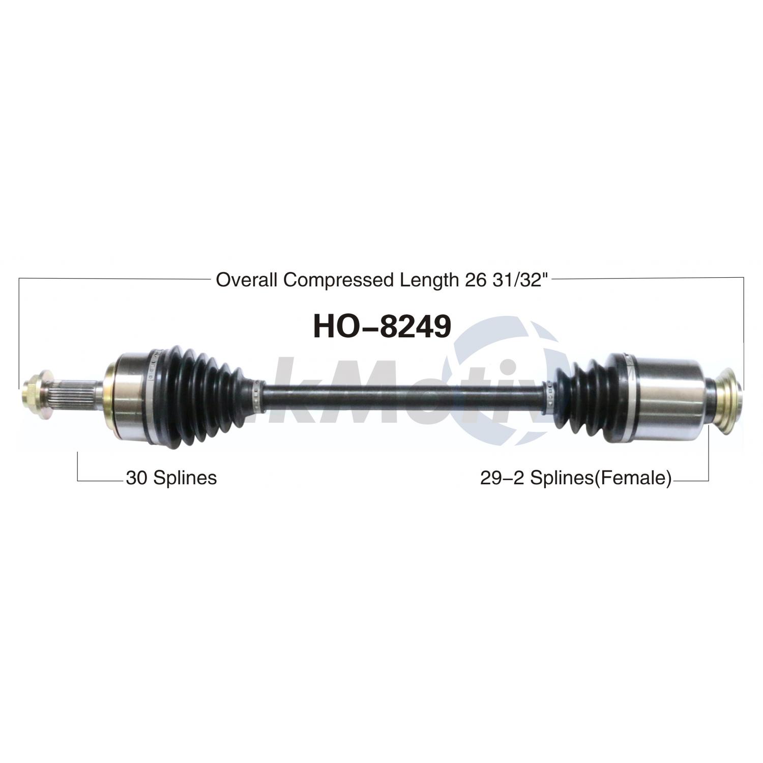 TrakMotive HO8249 - CV Axle Shaft TrakMotive HO8249 CV Axle Shaft product image 1 of 3