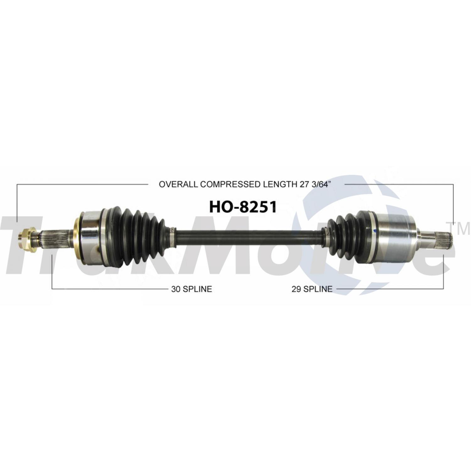TrakMotive HO8251 - CV Axle Shaft TrakMotive HO8251 CV Axle Shaft product image 1 of 3