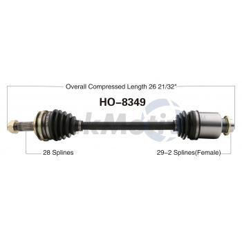 2011 Honda Ridgeline CV Axle Shaft Rear Left TrakMotive HO8349 image 1 of 3
