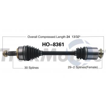 2008 Honda Accord CV Axle Shaft Front Right TrakMotive HO8361 image 1 of 3