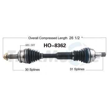 2004 Acura NSX CV Axle Shaft Rear Right TrakMotive HO8362 image 1 of 3