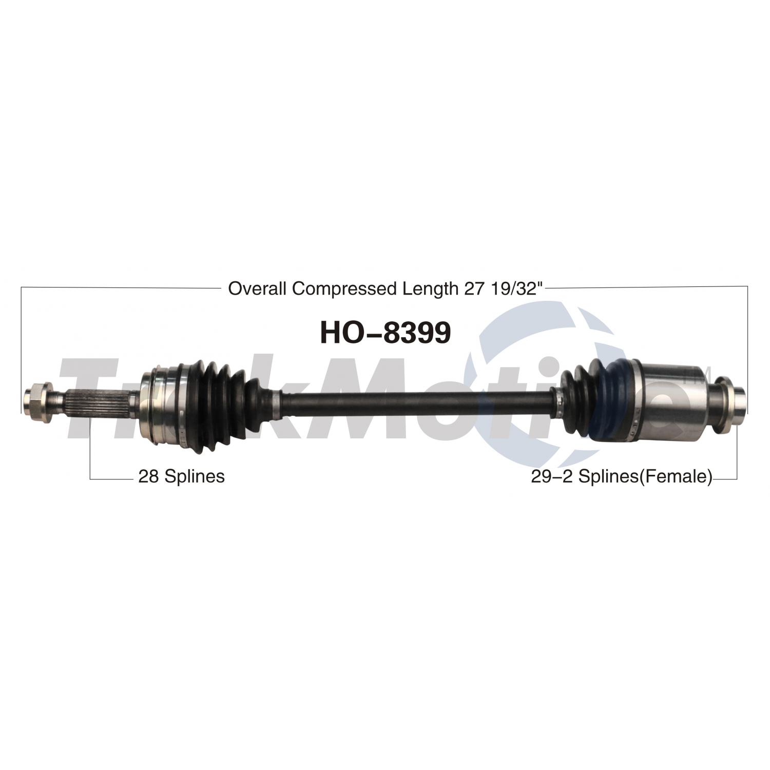 TrakMotive HO8399 - CV Axle Shaft TrakMotive HO8399 CV Axle Shaft product image 1 of 3