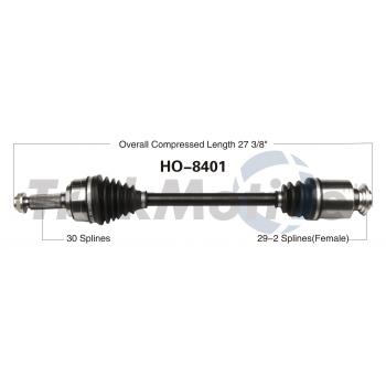 2008 Acura MDX CV Axle Shaft Front Right TrakMotive HO8401 image 1 of 3