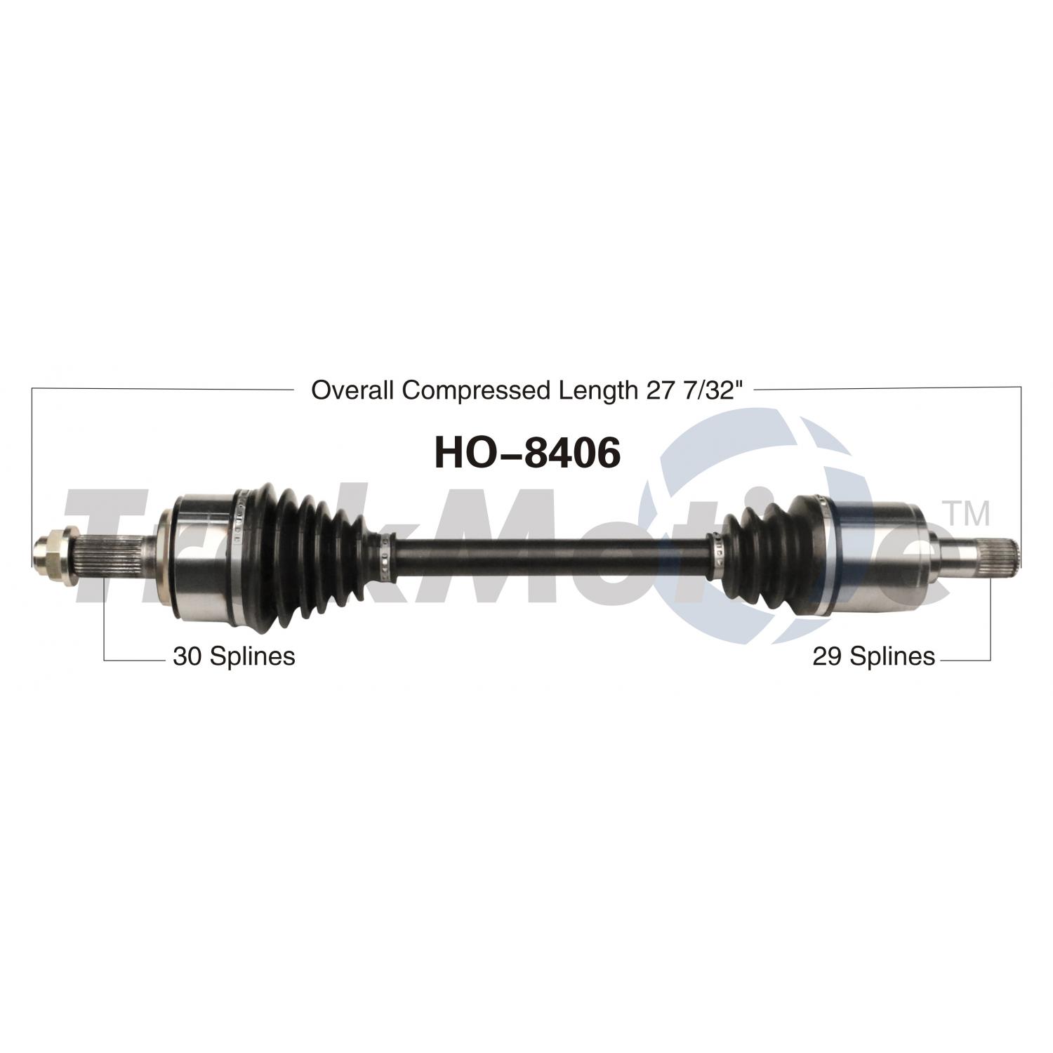 TrakMotive HO8406 CV Axle Shaft product image 1 of 3