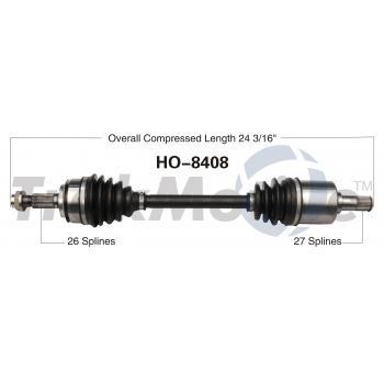 2015 Honda Civic CV Axle Shaft Front Left TrakMotive HO8408 image 1 of 3