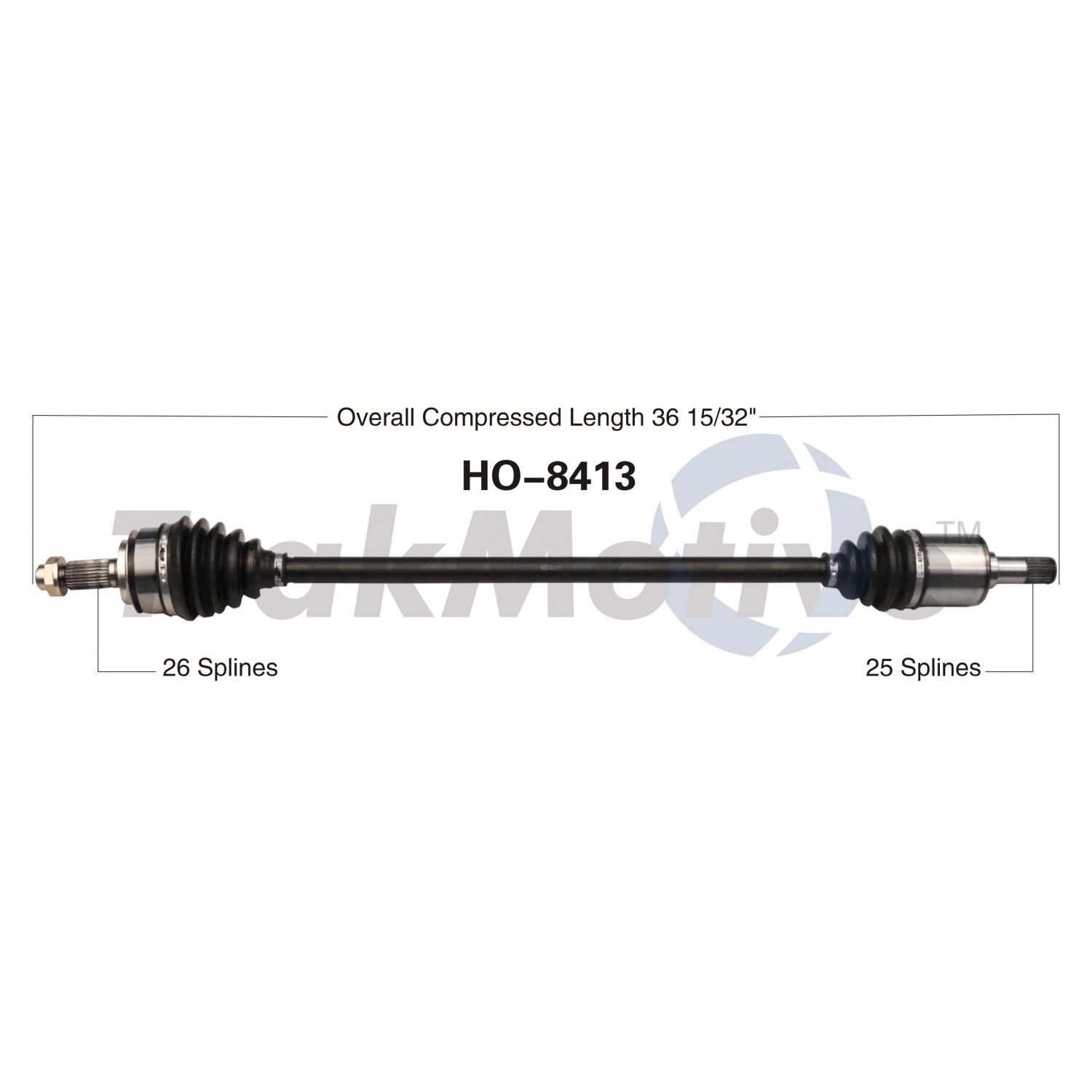 TrakMotive HO8413 - CV Axle Shaft TrakMotive HO8413 CV Axle Shaft product image 1 of 3