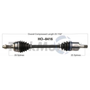 2012 Honda Fit CV Axle Shaft Front Left TrakMotive HO8416 image 1 of 3