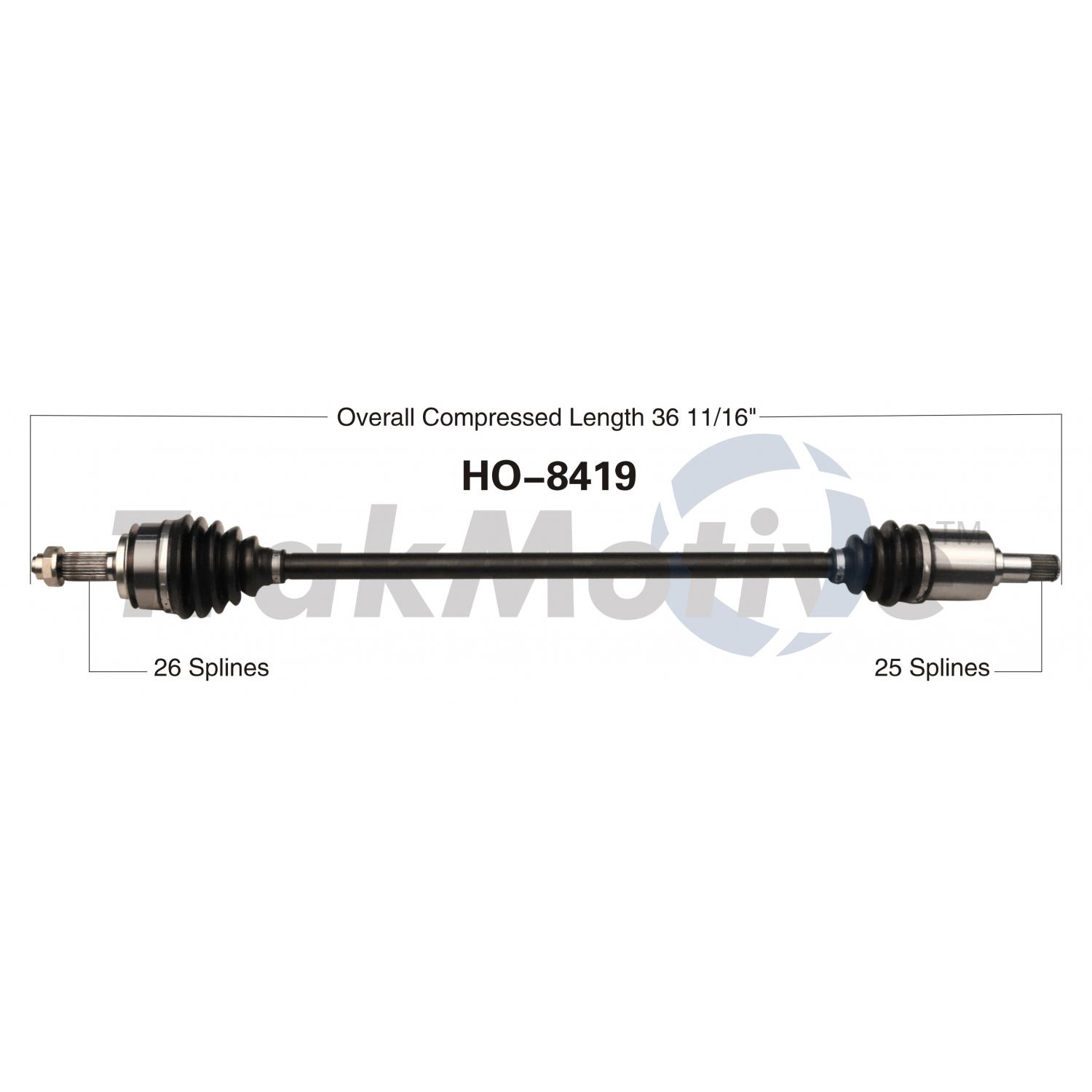 TrakMotive HO8419 - CV Axle Shaft TrakMotive HO8419 CV Axle Shaft product image 1 of 3