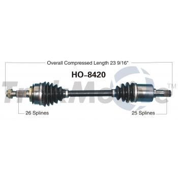 2015 Acura ILX CV Axle Shaft Front Left TrakMotive HO8420 image 1 of 3