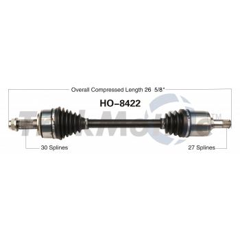 2014 Honda Accord CV Axle Shaft Front Left TrakMotive HO8422 image 1 of 3