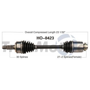 2014 Honda Accord CV Axle Shaft Front Right TrakMotive HO8423 image 1 of 3