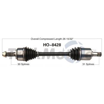 2014 Honda Accord CV Axle Shaft Front Left TrakMotive HO8428 image 1 of 3
