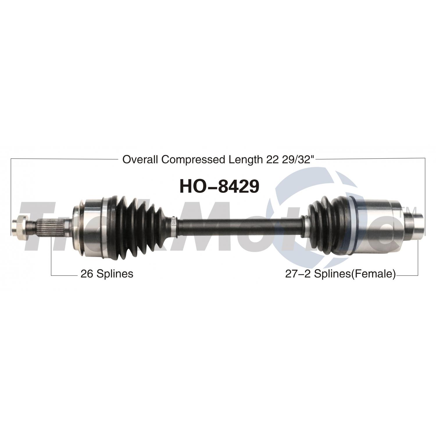 TrakMotive HO8429 - CV Axle Shaft TrakMotive HO8429 CV Axle Shaft product image 1 of 3