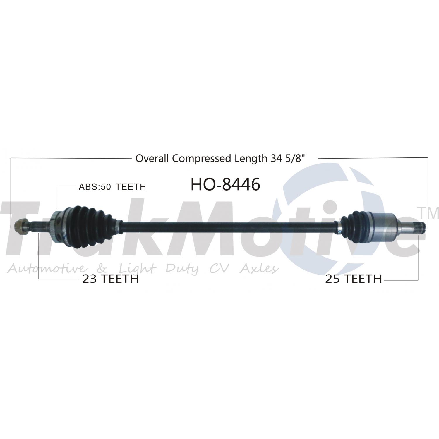 TrakMotive HO8446 CV Axle Shaft product image 1 of 3