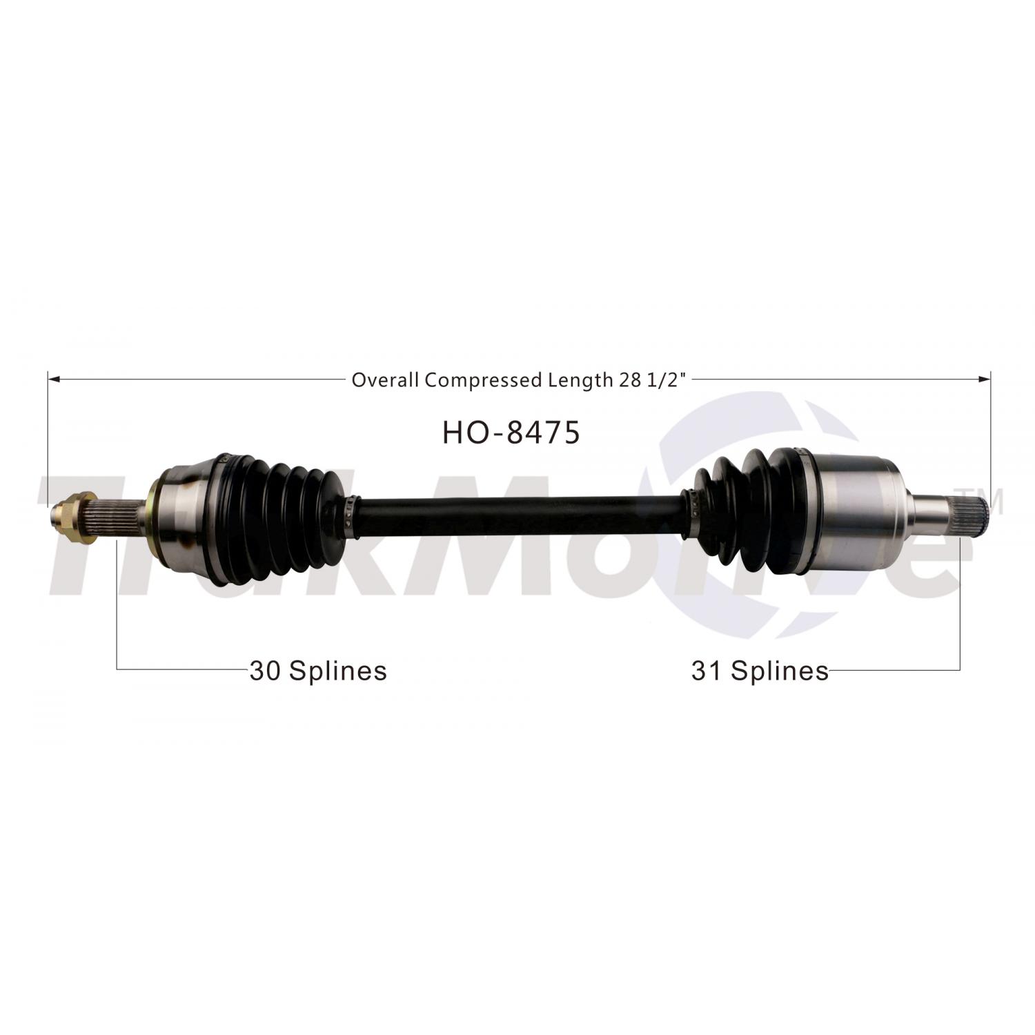 TrakMotive HO8475 - CV Axle Shaft TrakMotive HO8475 CV Axle Shaft product image 1 of 3
