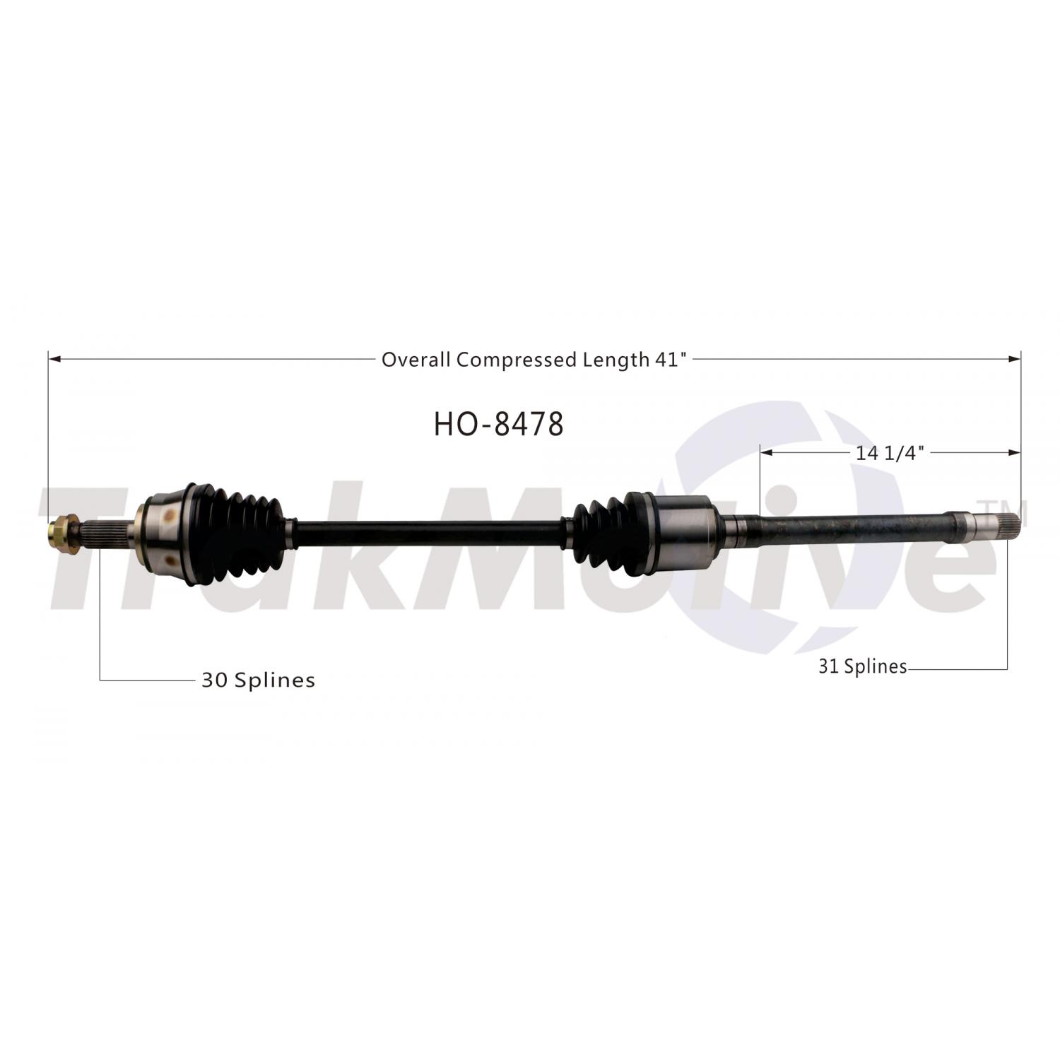 TrakMotive HO8478 CV Axle Shaft product image 1 of 3