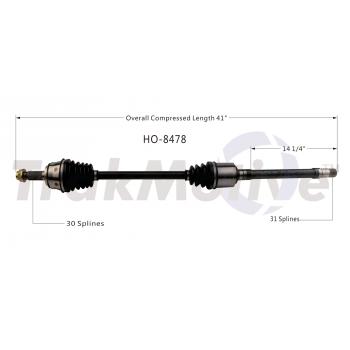 2015 Honda Odyssey CV Axle Shaft Front Right TrakMotive HO8478 image 1 of 3