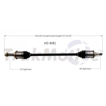 2012 Honda CR-V CV Axle Shaft Rear Right TrakMotive HO8481 image 1 of 3