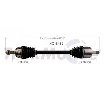 2011 Honda Odyssey CV Axle Shaft Front Left TrakMotive HO8482 image 1 of 3