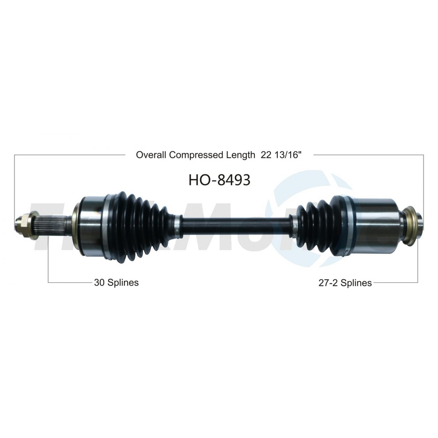 TrakMotive HO8493 CV Axle Shaft product image 1 of 3
