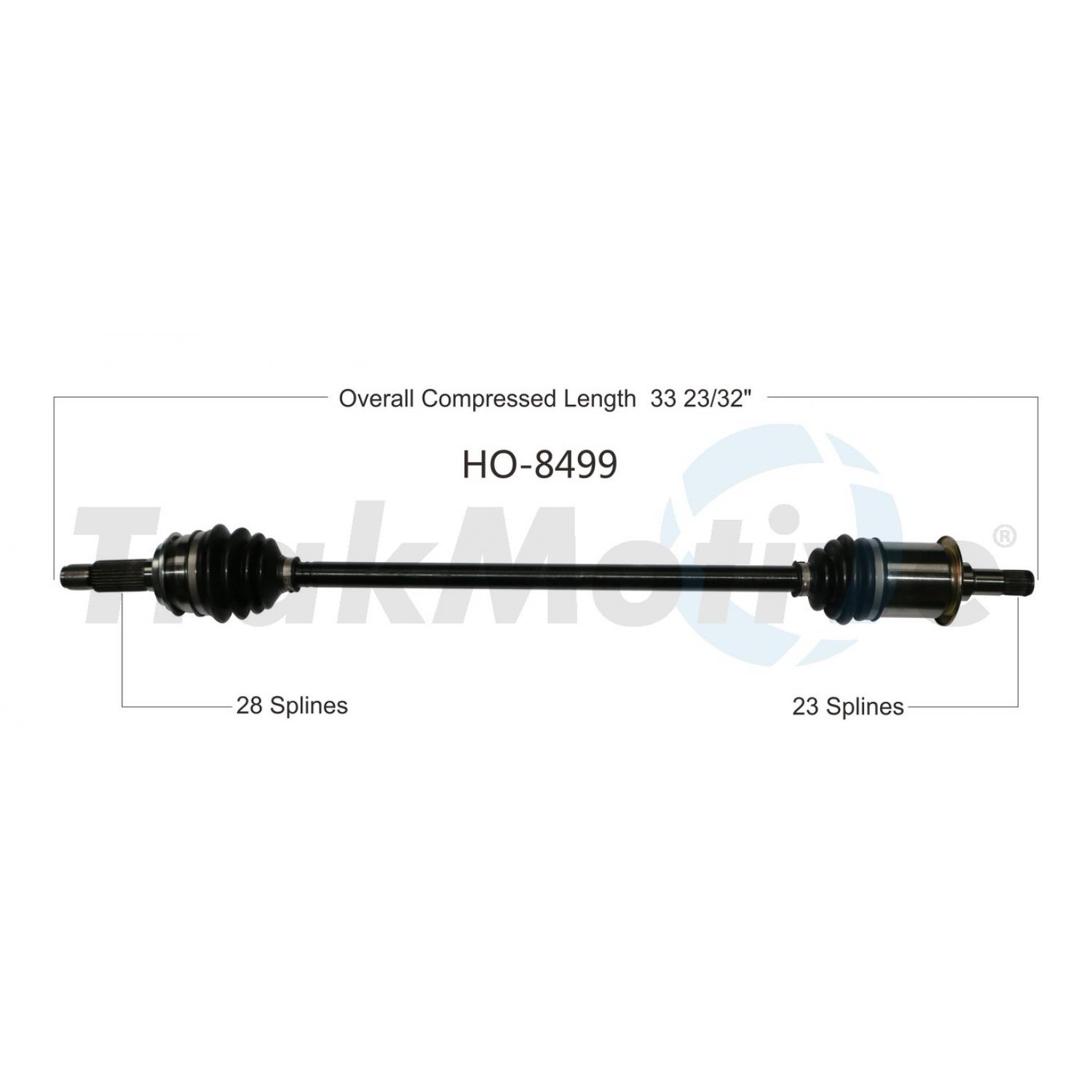TrakMotive HO8499 - CV Axle Shaft TrakMotive HO8499 CV Axle Shaft product image 1 of 3