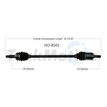 2012 Honda Crosstour CV Axle Shaft Rear Left TrakMotive HO8501 image 1 of 3