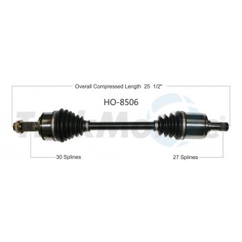 2016 Honda CR-V CV Axle Shaft Front Left TrakMotive HO8506 image 1 of 3