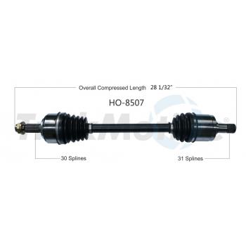 2015 Honda Crosstour CV Axle Shaft Front Left TrakMotive HO8507 image 1 of 3