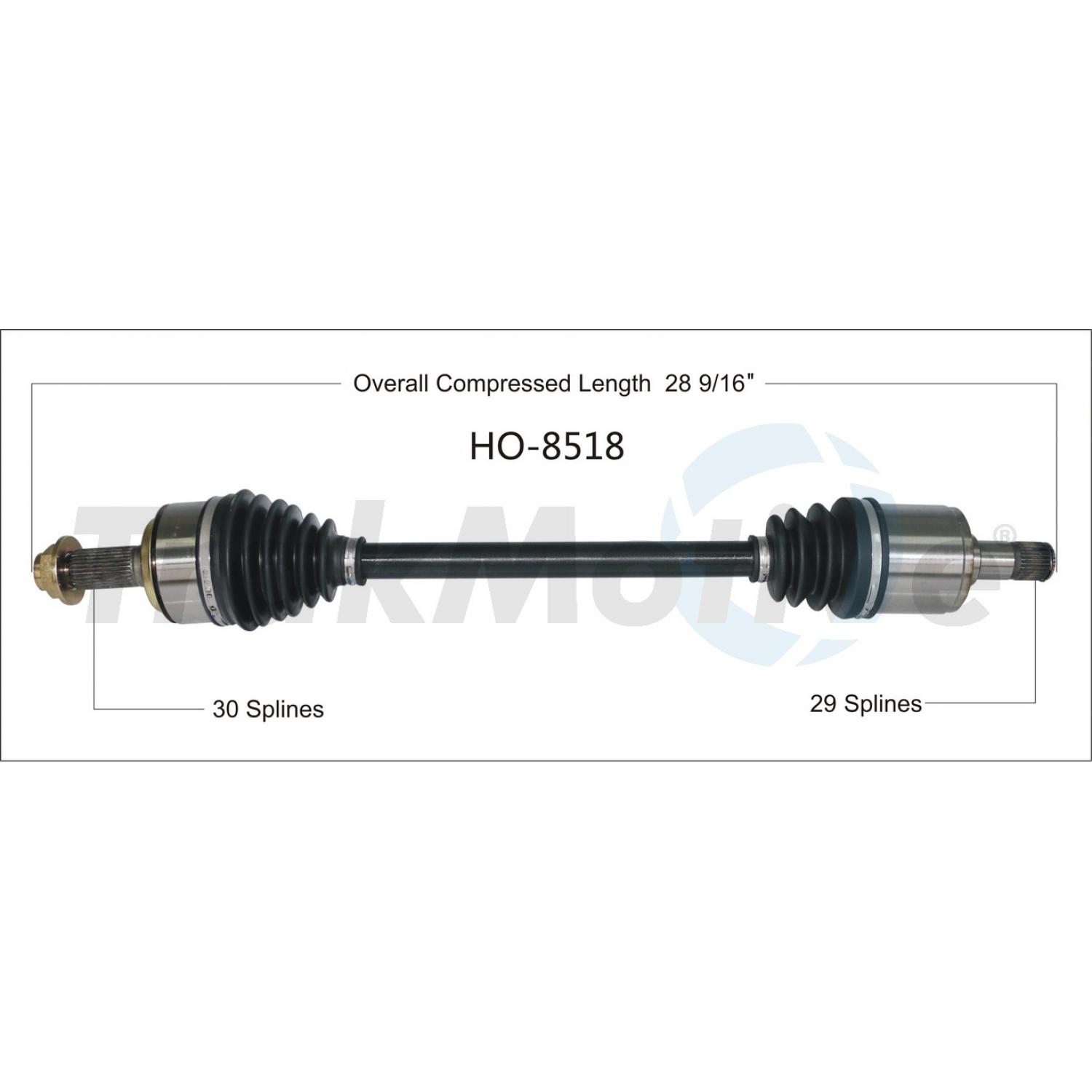 TrakMotive HO8518 - CV Axle Shaft TrakMotive HO8518 CV Axle Shaft product image 1 of 3
