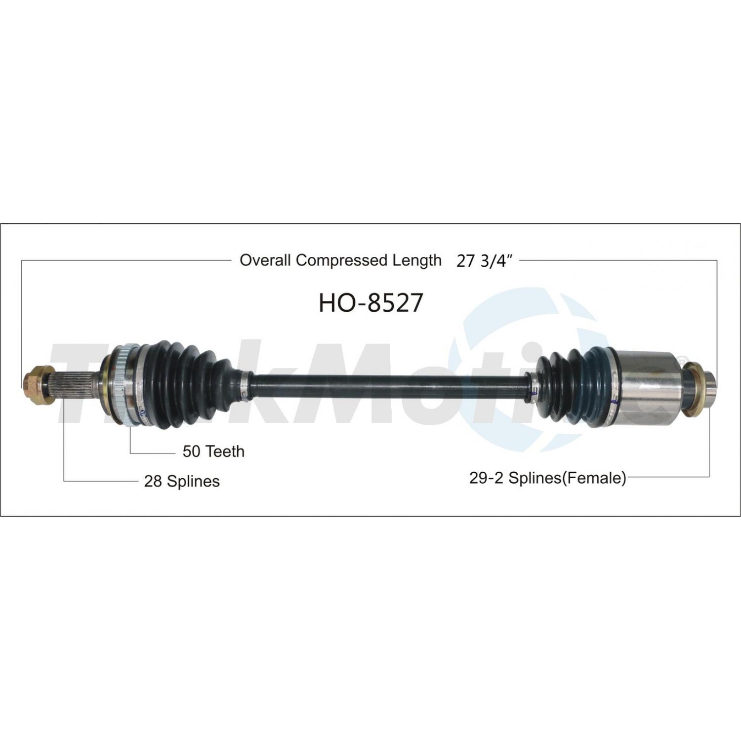 TrakMotive HO8527 CV Axle Shaft product image 1 of 3