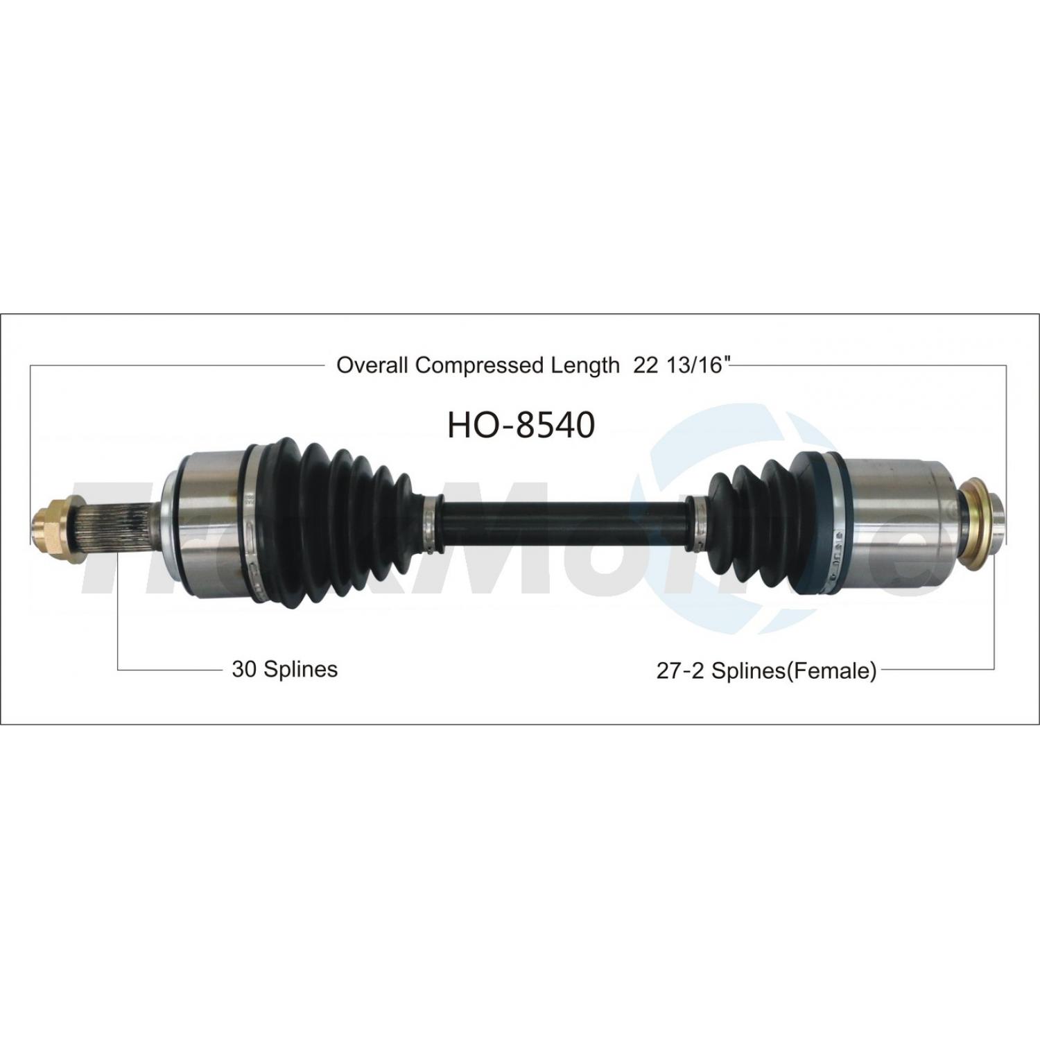 TrakMotive HO8540 - CV Axle Shaft TrakMotive HO8540 CV Axle Shaft product image 1 of 3
