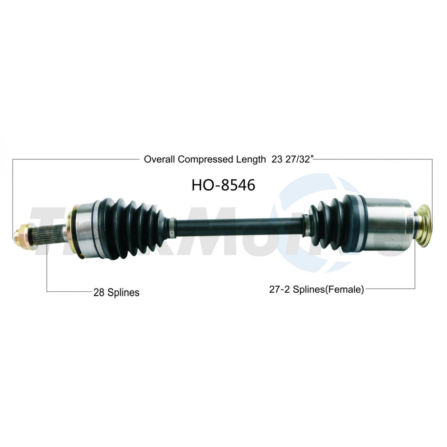 TrakMotive HO8546 - CV Axle Shaft TrakMotive HO8546 CV Axle Shaft product image 1 of 3