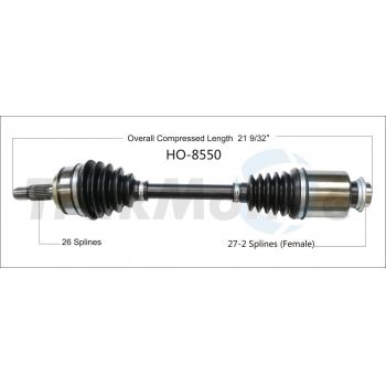 2017 Honda Civic CV Axle Shaft Front Right TrakMotive HO8550 image 1 of 3