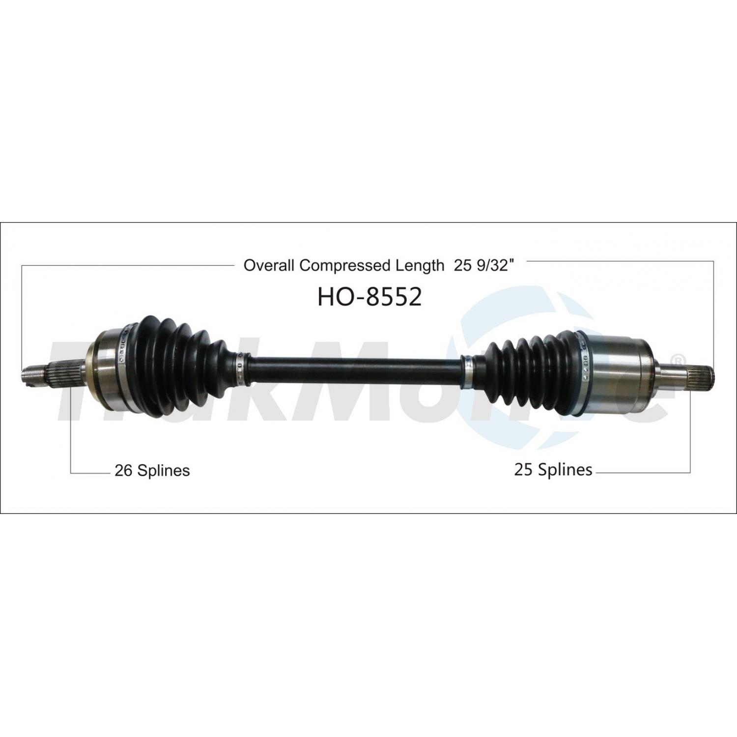 TrakMotive HO8552 - CV Axle Shaft TrakMotive HO8552 CV Axle Shaft product image 1 of 3