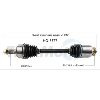 2015 Honda Accord CV Axle Shaft Front Right TrakMotive HO8577 image 1 of 3