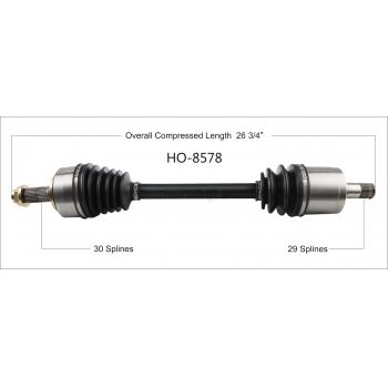 2015 Honda Accord CV Axle Shaft Front Left TrakMotive HO8578 image 1 of 3