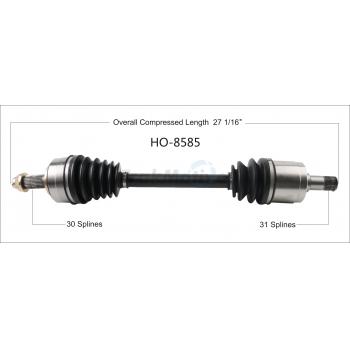2015 Acura RLX CV Axle Shaft Front Left TrakMotive HO8585 image 1 of 3