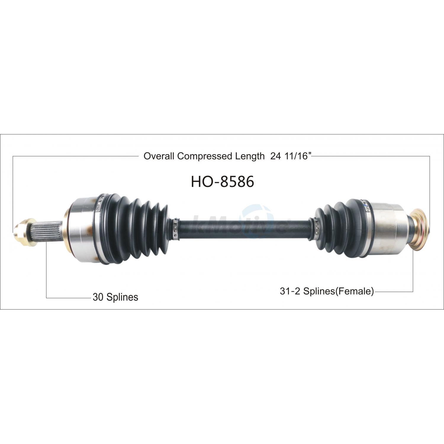 TrakMotive HO8586 - CV Axle Shaft TrakMotive HO8586 CV Axle Shaft product image 1 of 3