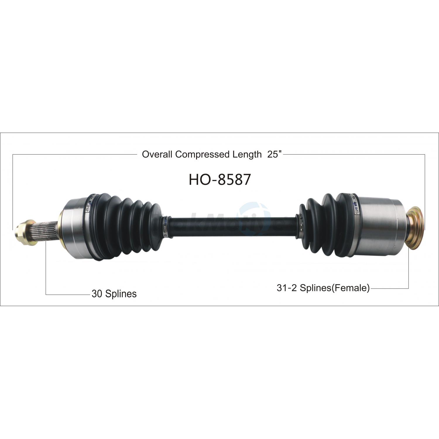 TrakMotive HO8587 - CV Axle Shaft TrakMotive HO8587 CV Axle Shaft product image 1 of 3