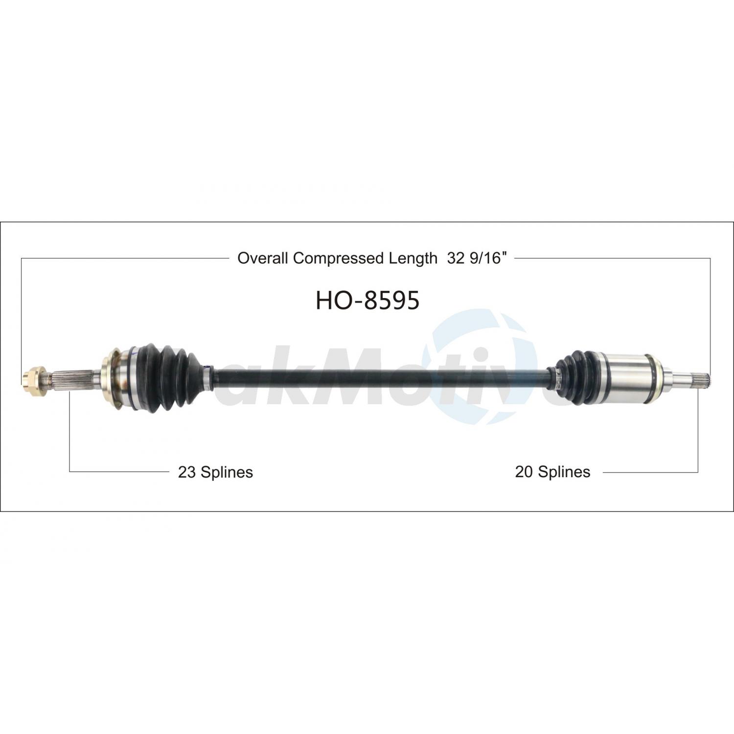 TrakMotive HO8595 - CV Axle Shaft TrakMotive HO8595 CV Axle Shaft product image 1 of 3