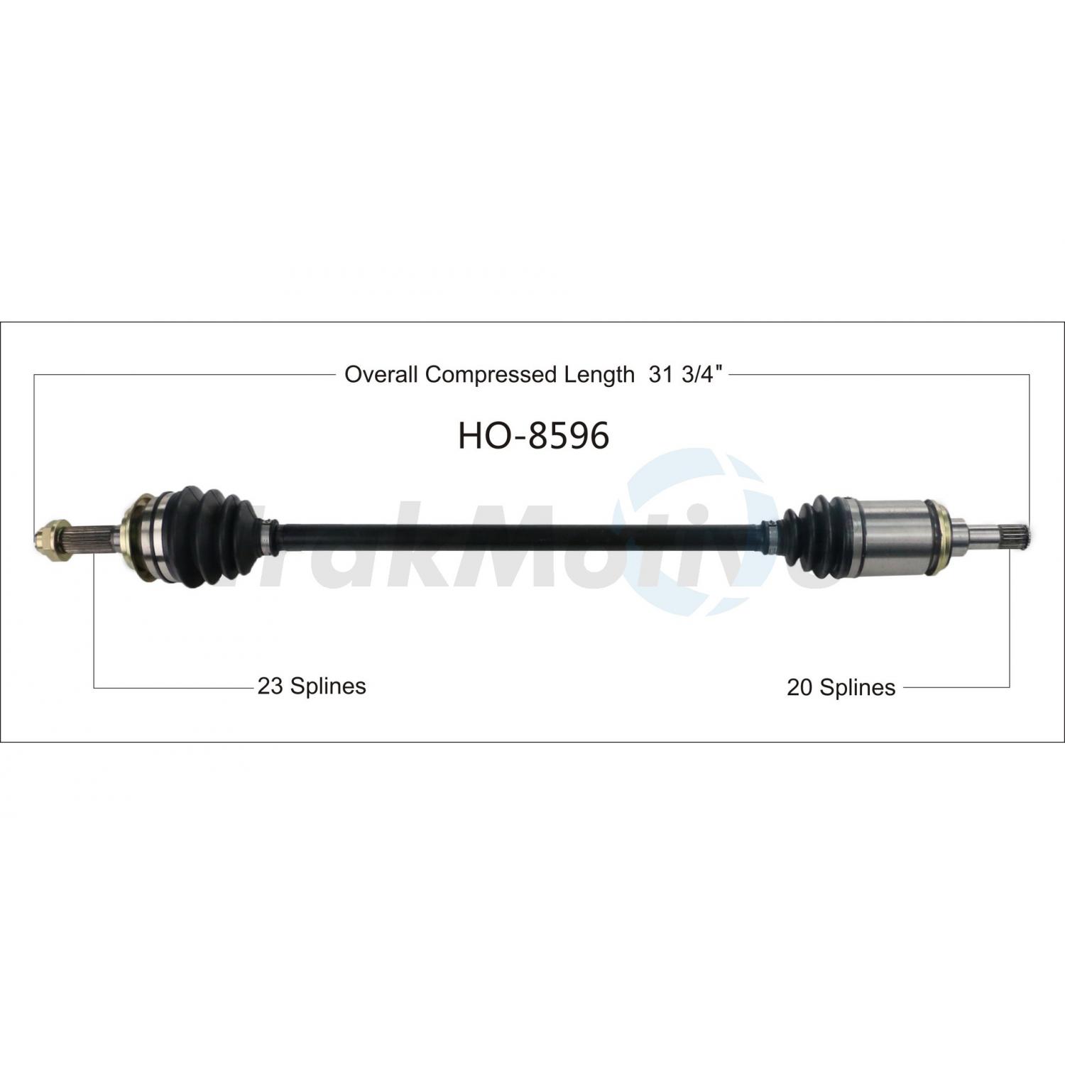 TrakMotive HO8596 - CV Axle Shaft TrakMotive HO8596 CV Axle Shaft product image 1 of 3