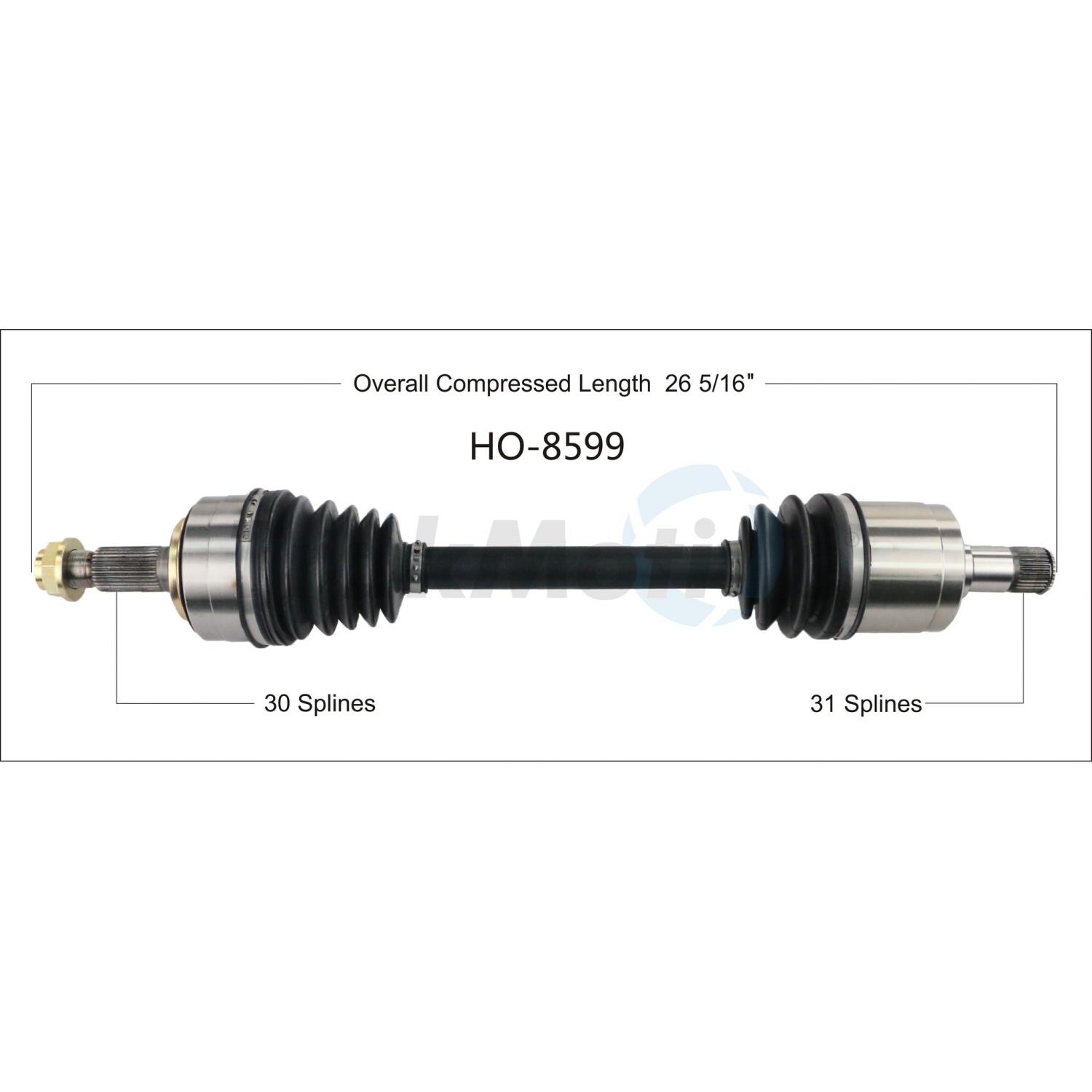 TrakMotive HO8599 CV Axle Shaft product image 1 of 3